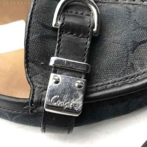 Coach Designer Black Loafer Flats - Size Women's 7 - Picture 7 of 7